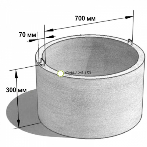 Кольцо ЖБИ стеновое КС 7-3